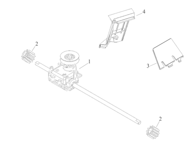 Transmission Diagram and Parts List for 12AVO2R3752 2024 Yard Machines Lawn Mower